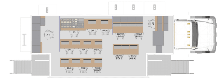 Mobile unit floor plan